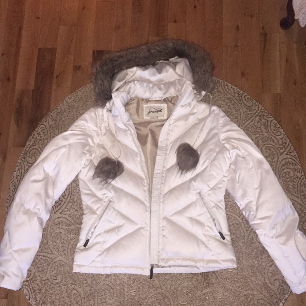GRANE JUNIORS CREAM PUFFER COAT